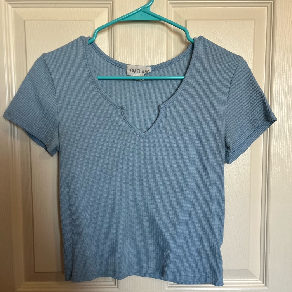 Urban Outfitters Light Blue Short Sleeve Top